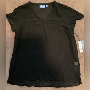 Simply Vera sheer black t shirt-xl
